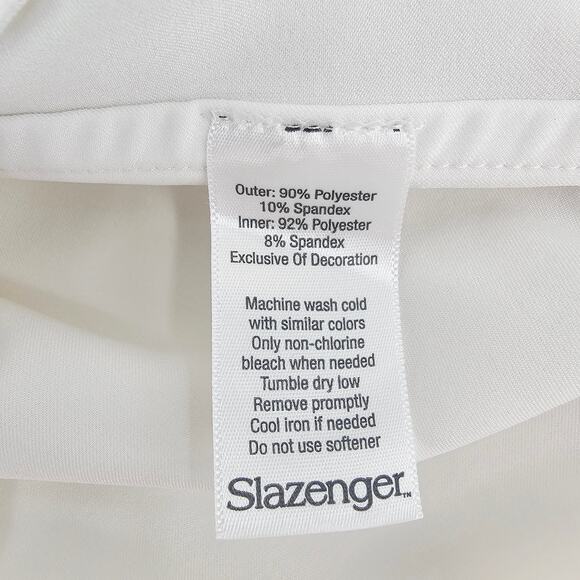 Slazenger White Golf Tennis Pickleball Skirt Skort Women's L Preppy Prep 3462 - Picture 4 of 7